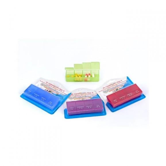 El-Comp Elena MINI Kasetka jednodniowa na leki – 4 pory dnia (1 sztuka) - zdjęcie produktu