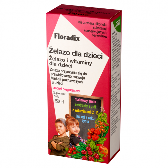 Floradix Żelazo dla dzieci – suplement diety (250 ml) - zdjęcie produktu