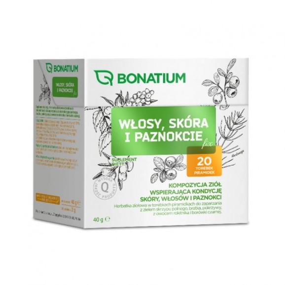 Bonatium Włosy, skóra i paznokcie - Herbatka ziołowa (20 saszetek) Bonatium Włosy, skóra i paznokcie - Herbatka ziołowa (20 saszetek) - zdjęcie produktu