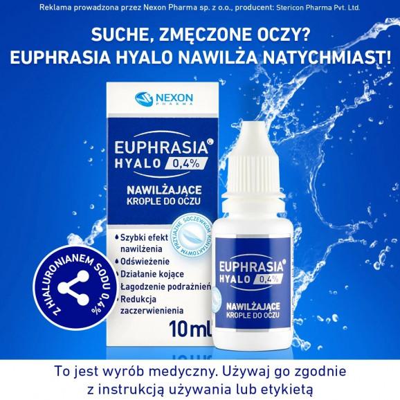 Euphrasia Hyalo 0,4% Nawilżające krople do oczu (10 ml) - zdjęcie produktu