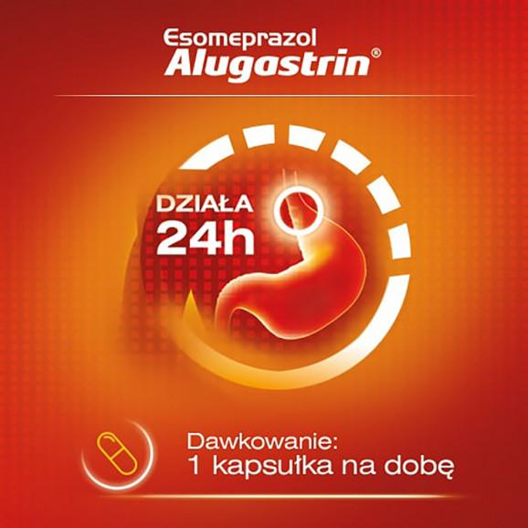 Esomeprazol Alugastrin 20 mg, 14 kapsułek – lek na zgagę i refluks - zdjęcie produktu