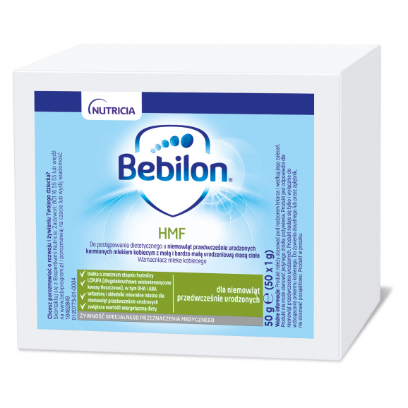 Bebilon HMF Wzmacniacz mleka kobiecego – 50 saszetek x 1 g Bebilon HMF Wzmacniacz mleka kobiecego – 50 saszetek x 1 g - zdjęcie produktu