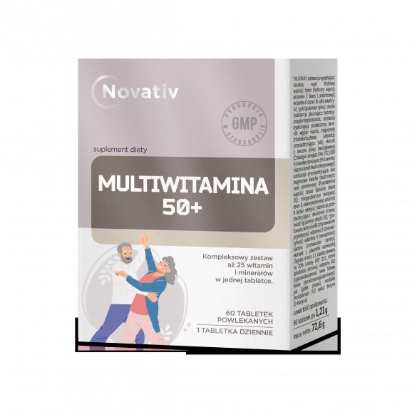 Novativ Multiwitamina 50+ – suplement diety (60 tabletek powlekanych) - zdjęcie produktu