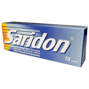 Saridon 250 mg + 150 mg + 50 mg – produkt leczniczy (10 tabletek) - zdjęcie produktu