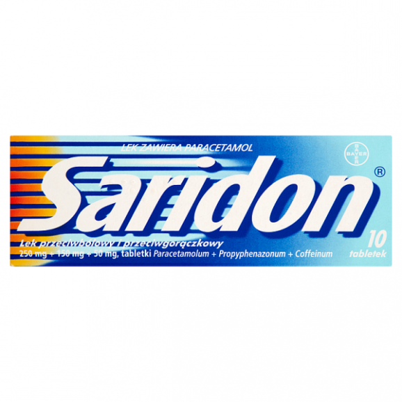 Saridon – lek przeciwbólowy (20 tabletek) - zdjęcie produktu