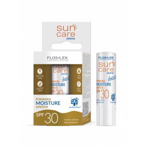 FlosLek Sun Care Derma Moisture – pomadka ochronna SPF 30 (4 g) - zdjęcie produktu