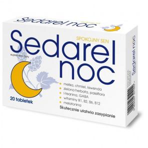 Sedarel Noc, 20 tabletek – suplement diety wspomagający zdrowy sen - zdjęcie produktu