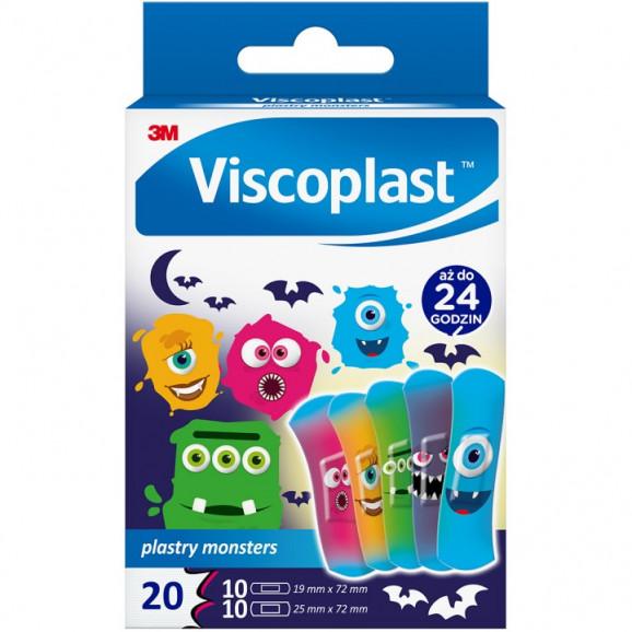 VISCOPLAST Plastry Monsters 20 szt. VISCOPLAST Plastry Monsters 20 szt. - zdjęcie produktu