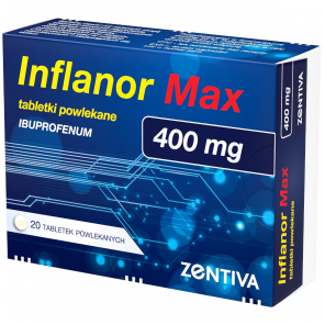 Inflanor Max 400 mg, tabletki powlekane, 20 szt. - zdjęcie produktu