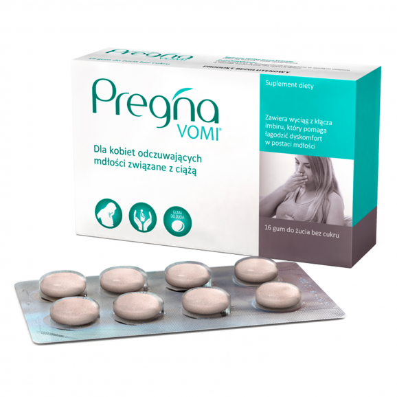 Pregna Vomi, guma do żucia, 20 szt. - zdjęcie produktu