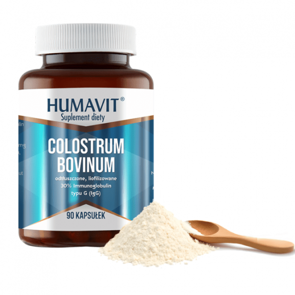 Humavit Colostrum Bovinum 90 kapsułek – suplement diety Humavit Colostrum Bovinum 90 kapsułek – suplement diety - zdjęcie produktu