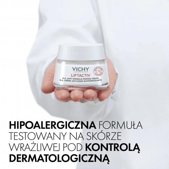 Vichy Liftactiv Przeciwzmarszczkowy krem ujędrniający z kwasem hialuronowym – bezzapachowy (50 ml) Vichy Liftactiv Przeciwzmarszczkowy krem ujędrniający z kwasem hialuronowym – bezzapachowy (50 ml) - zdjęcie produktu