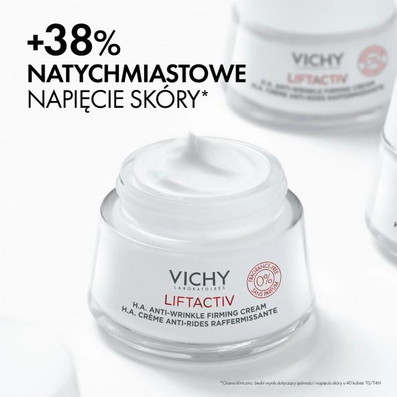 Vichy Liftactiv Przeciwzmarszczkowy krem ujędrniający z kwasem hialuronowym – bezzapachowy (50 ml) Vichy Liftactiv Przeciwzmarszczkowy krem ujędrniający z kwasem hialuronowym – bezzapachowy (50 ml) - zdjęcie produktu