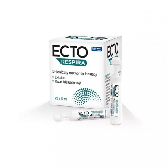 Ecto Respira 0,9% roztwór do inhalacji (20 ampułek po 5 ml) Ecto Respira 0,9% roztwór do inhalacji (20 ampułek po 5 ml) - zdjęcie produktu