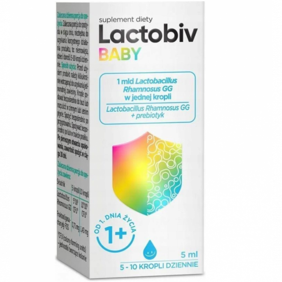Lactobiv Baby – suplement diety w kroplach (5 ml) Lactobiv Baby – suplement diety w kroplach (5 ml) - zdjęcie produktu