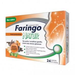 FaringoNatur – suplement diety o smaku pomarańczowym (24 pastylki bez cukru) - zdjęcie produktu