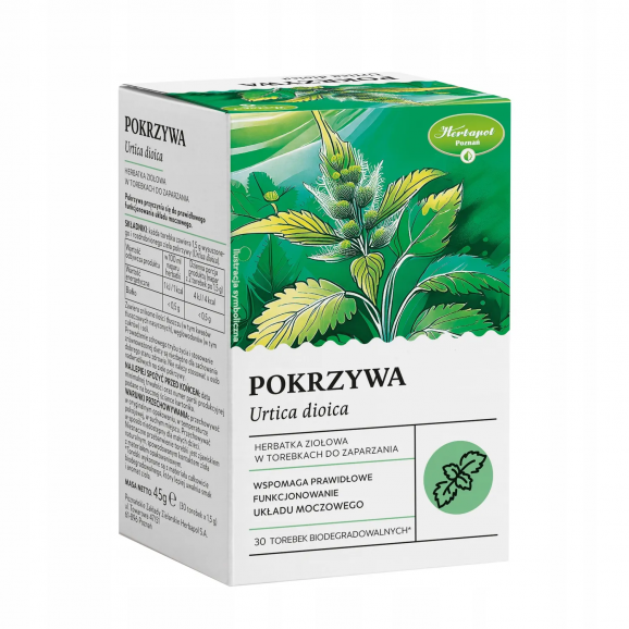 Herbapol Pokrzywa, herbatka ziołowa, saszetka 1,5 g, 30 szt. - zdjęcie produktu