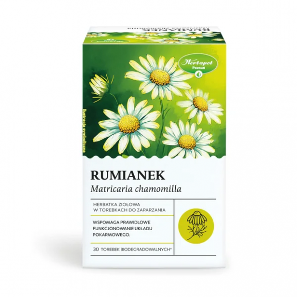 Herbapol Rumianek, herbatka ziołowa, saszetka 1,5 g, 30 szt. - zdjęcie produktu