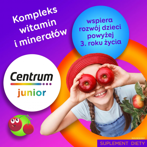Centrum Junior VitaGummies dla dzieci, smak wieloowocowy, żelki, 30 szt. - zdjęcie produktu