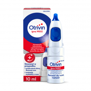 Otrivin Ipra Max (0,5 mg + 0,6 mg)/ ml, aerozol do nosa, 10 ml - zdjęcie produktu
