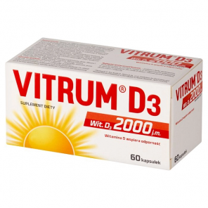 Vitrum D3 2000 j.m., kapsułki, 60 szt - zdjęcie produktu