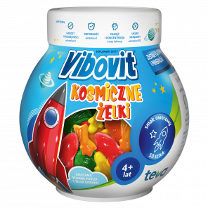 Vibovit Kosmiczne Żelki, owocowy smak, dla dzieci powyżej 4 roku życia, 50 szt. - zdjęcie produktu