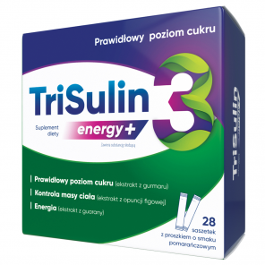 TriSulin Energy+, smak pomarańczowy, saszetka, 28 szt. - zdjęcie produktu