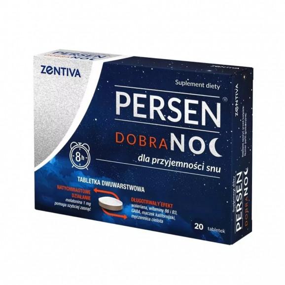 Persen Dobranoc, tabletki, 20 szt. Persen Dobranoc, tabletki, 20 szt. - zdjęcie produktu
