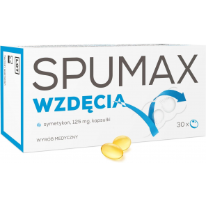 Spumax Wzdęcia, symetykon 125 mg, kapsułki, 30 szt. - zdjęcie produktu