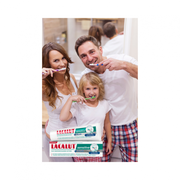 Lacalut Sensitive Plus, pasta do zębów, 75 ml Lacalut Sensitive Plus, pasta do zębów, 75 ml - zdjęcie produktu