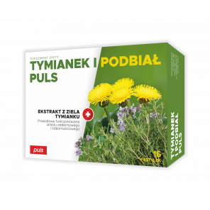 PULS Tymianek i Podbiał, smak miętowy, pastylki do ssania, 16 szt. - zdjęcie produktu