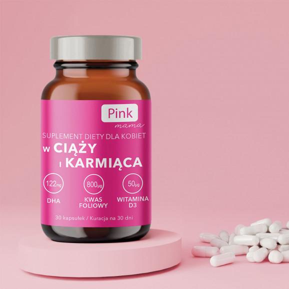 Pink mama W ciąży i karmiąca, kapsułki, 30 szt. - zdjęcie produktu
