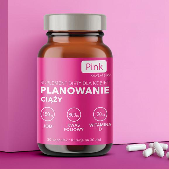 Pink mama Planowanie ciąży, kapsułki, 30 szt. - zdjęcie produktu