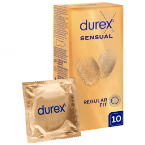 Durex Sensual Regular Fit, prezerwatywy supercienkie, 10 szt. - zdjęcie produktu