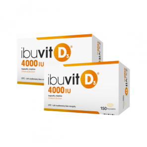 Ibuvit D3 4000 IU, kapsułki miękkie, 2 x 150 szt. - zdjęcie produktu