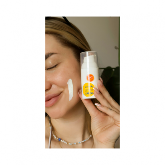 Dax Sun Ceramidy, regenerujący krem ochronny, SPF 50+, 30 ml - zdjęcie produktu