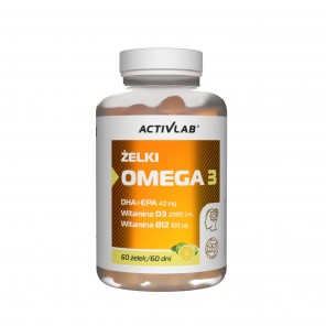 ActivLab Pharma żelki Omega 3, smak cytryna-limonka, 60 szt. - zdjęcie produktu