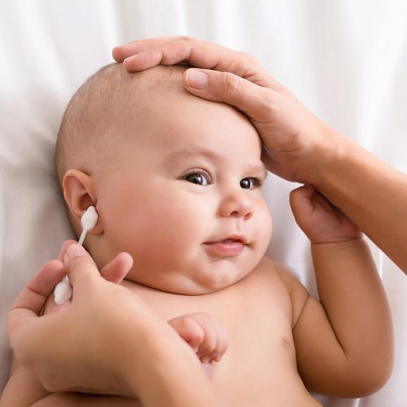 Kindii Pure Patyczki higieniczne dla niemowląt i dzieci, bawełniane, biodegradowalne (60 sztuk) - zdjęcie produktu