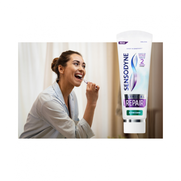 Sensodyne Clinical Repair Active Clean pasta do zębów (75 ml) - zdjęcie produktu