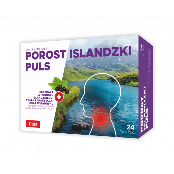PULS Porost Islandzki, pastylki do ssania, 24 szt. PULS Porost Islandzki, pastylki do ssania, 24 szt. - zdjęcie produktu