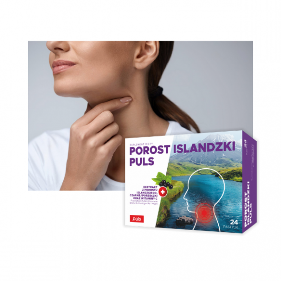 PULS Porost Islandzki, pastylki do ssania, 24 szt. PULS Porost Islandzki, pastylki do ssania, 24 szt. - zdjęcie produktu