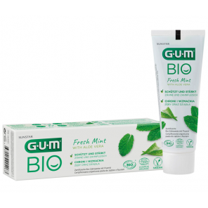 Sunstar Gum Bio Fresh Mint Aloe Vera, pasta do zębów, 75 ml - zdjęcie produktu