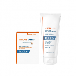 Ducray Anacaps Expert, kapsułki, 30 szt. + Szampon przeciw wypadaniu i przerzedzaniu włosów, 100 ml - zdjęcie produktu