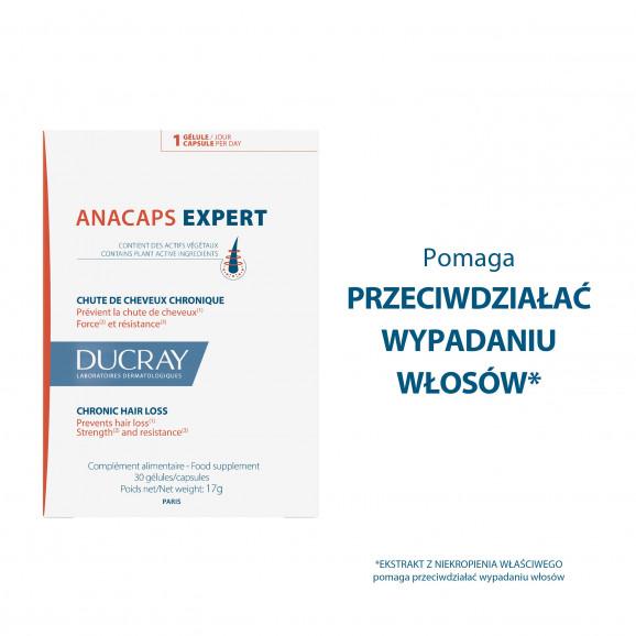 Ducray Anacaps Expert, kapsułki, 30 szt. + Szampon przeciw wypadaniu i przerzedzaniu włosów, 100 ml Ducray Anacaps Expert, kapsułki, 30 szt. + Szampon przeciw wypadaniu i przerzedzaniu włosów, 100 ml - zdjęcie produktu