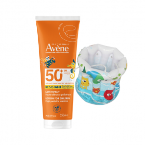 Avene Sun, bardzo wysoka ochrona przeciwsłoneczna, mleczko dla dzieci, SPF 50+, 250 ml + Wiaderko dmuchane, 1 szt. - zdjęcie produktu