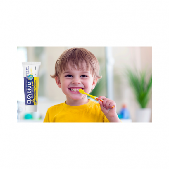 Elgydium Kids, przeciwpróchnicowa pasta do zębów dla dzieci 2-6 lat, bananowa, 3 x 50 ml Elgydium Kids, przeciwpróchnicowa pasta do zębów dla dzieci 2-6 lat, bananowa, 3 x 50 ml - zdjęcie produktu