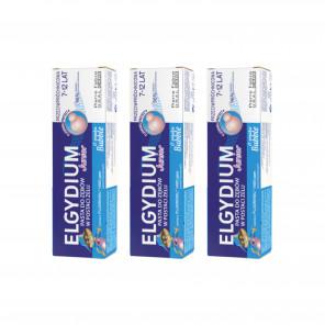 Elgydium Junior Bubble, pasta do zębów dla dzieci, 7-12 lat, 3 x 50 ml - zdjęcie produktu