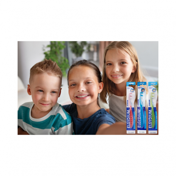 Elgydium Junior, szczoteczka do zębów dla dzieci, 7-12 lat, 3 szt. - zdjęcie produktu