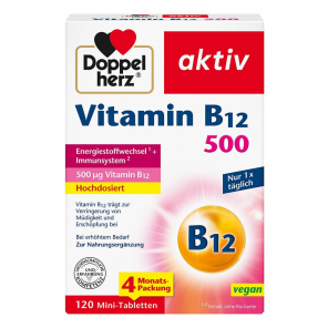 Doppelherz Aktiv Witamina B12 500, tabletki, 30 szt. - zdjęcie produktu