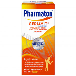 [31.10.2025] Pharmaton Geriavit, tabletki powlekane, 100 szt. - zdjęcie produktu